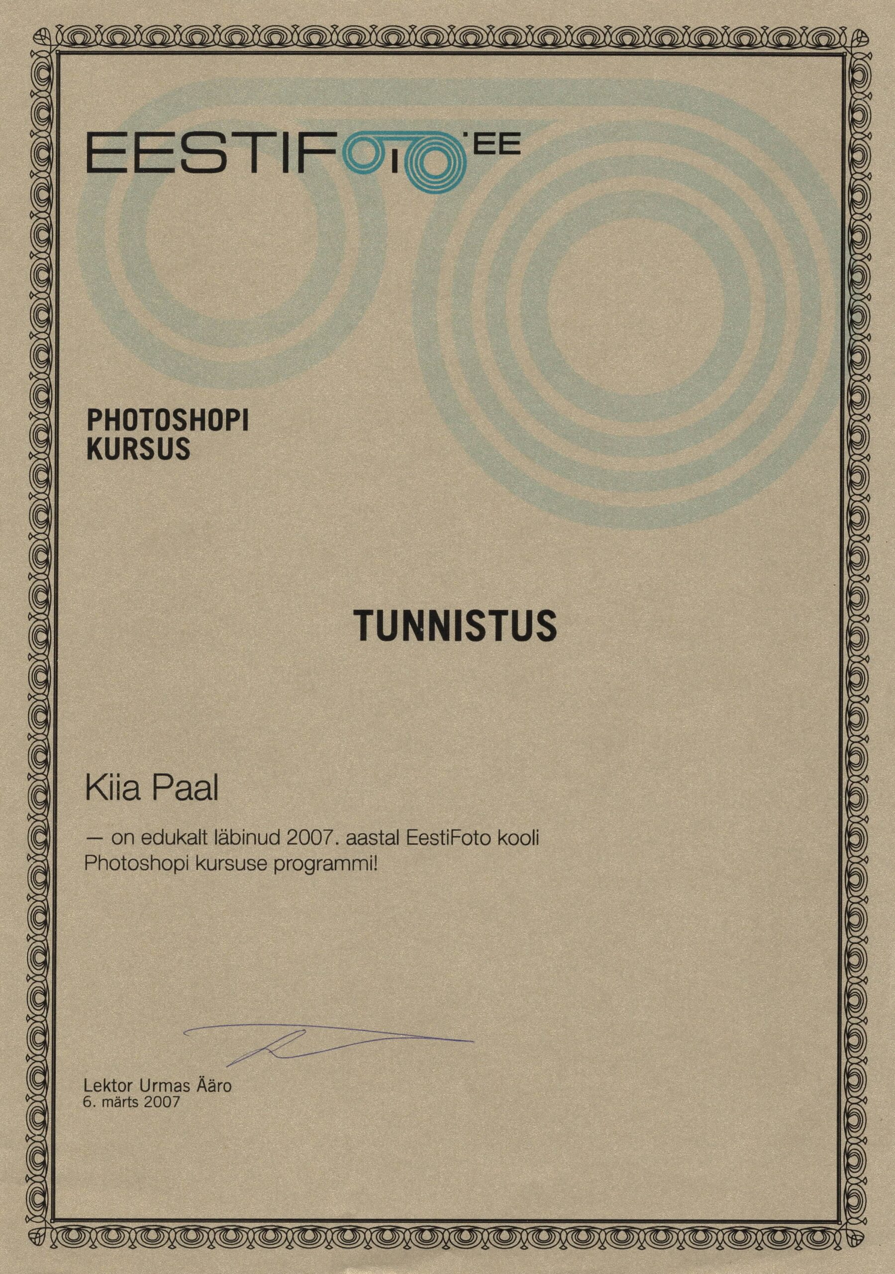 Photoshopi kursus 03.2007